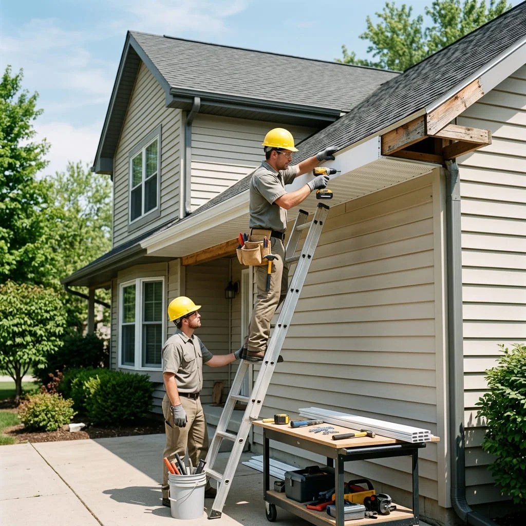 Soffit and fascia repair in Melbourne, Florida