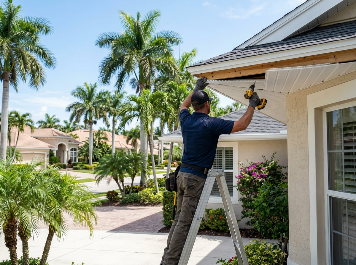 Soffit and fascia repair in Naples, Florida