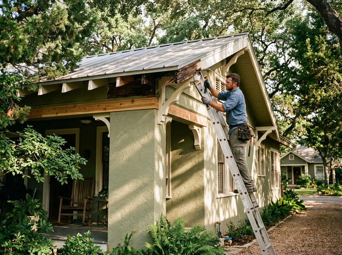 Soffit and fascia repair in Austin, Texas