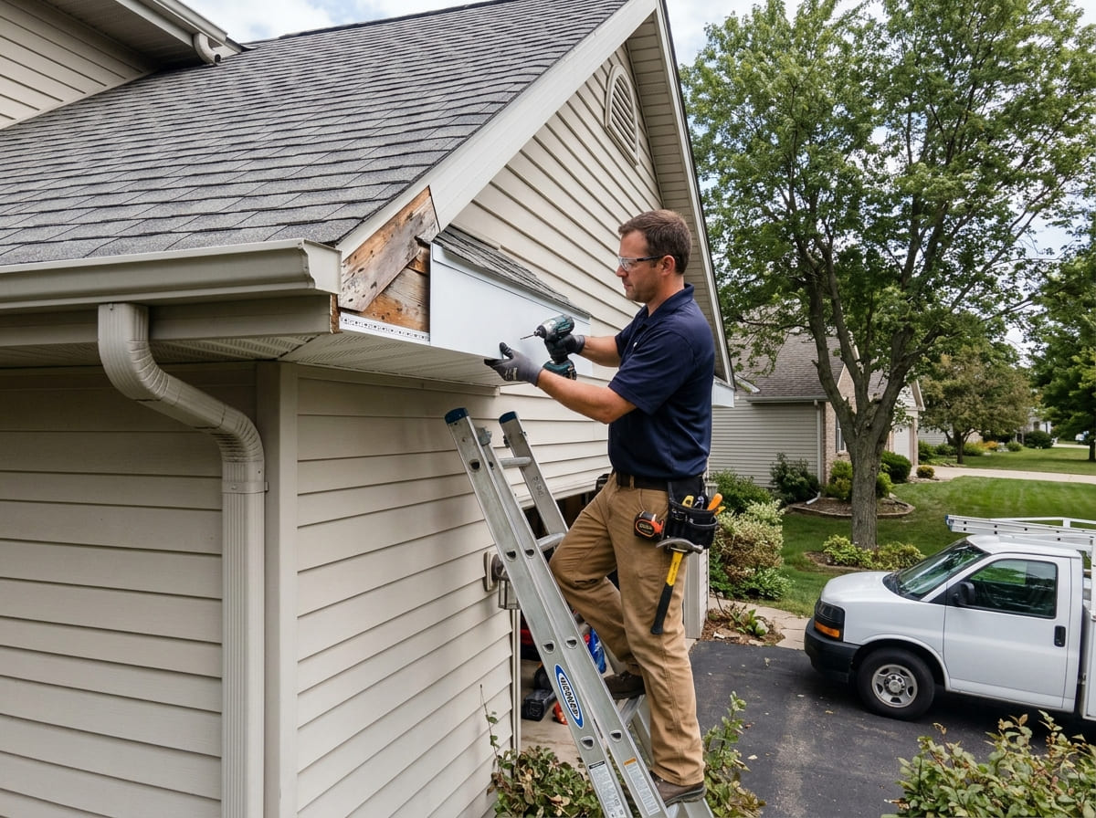 Soffit and fascia repair in Dallas, Texas